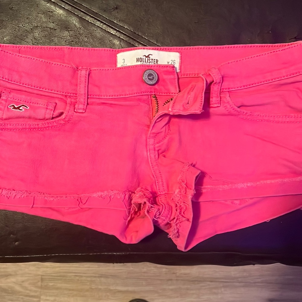Pink hollister shorts size 3
